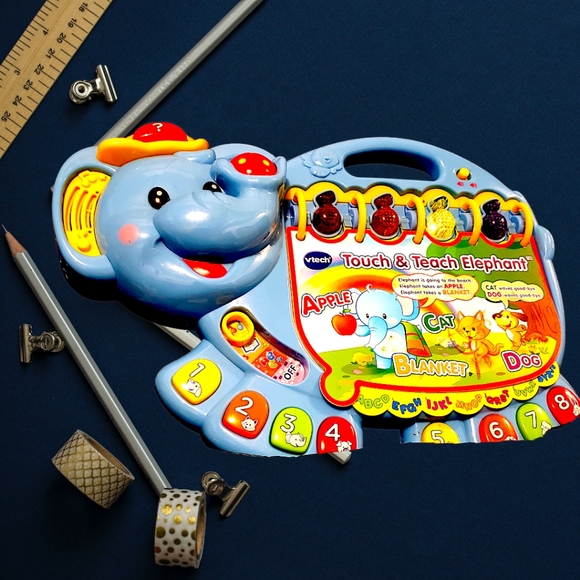 VTech Touch and Teach Elephant Book , BlueLearning/Educational Toy - Picture 3 of 11